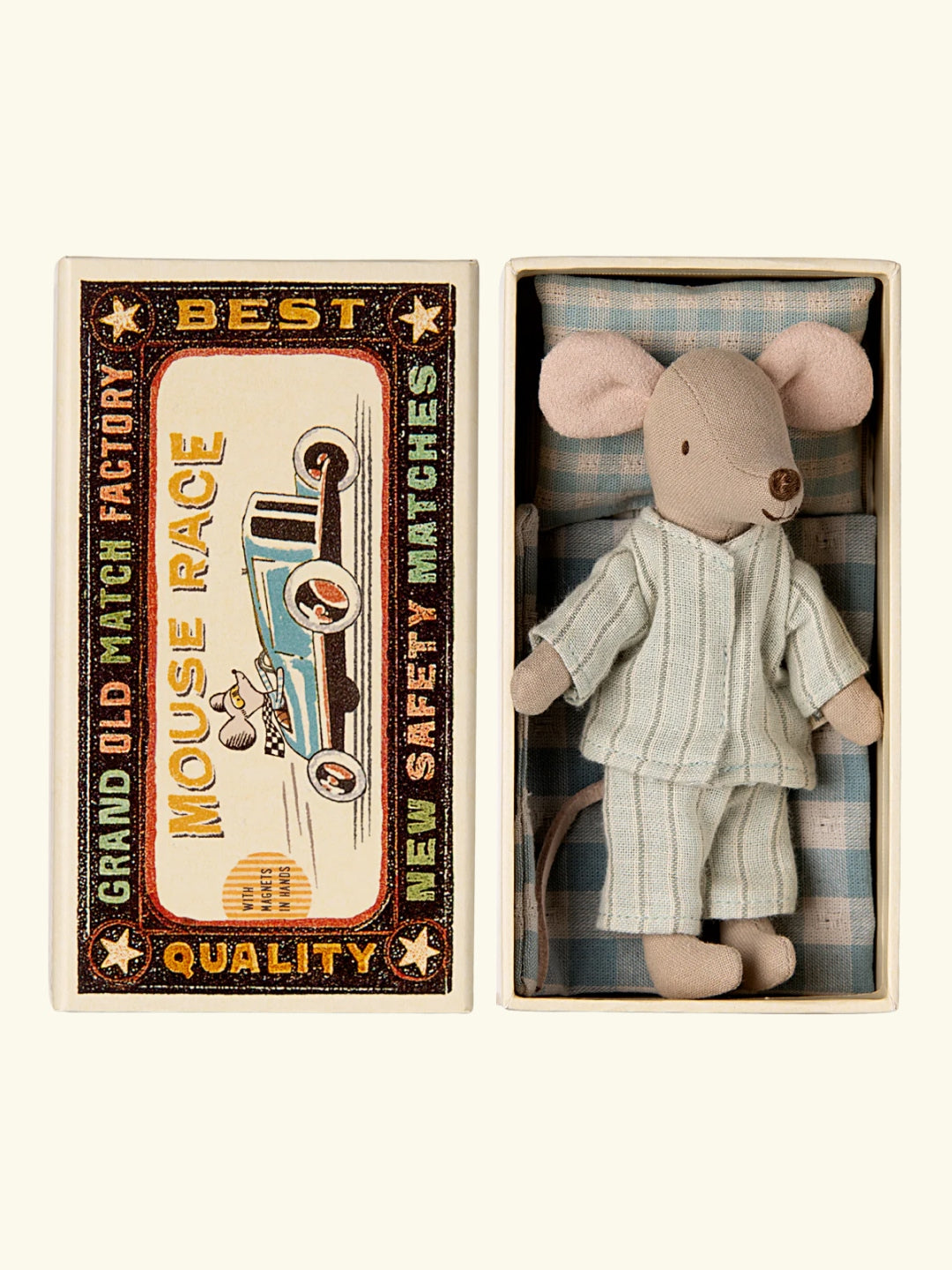 Maileg Big Brother Mouse in Matchbox, Maileg Big Brother hiir tikutopsis, suur vend