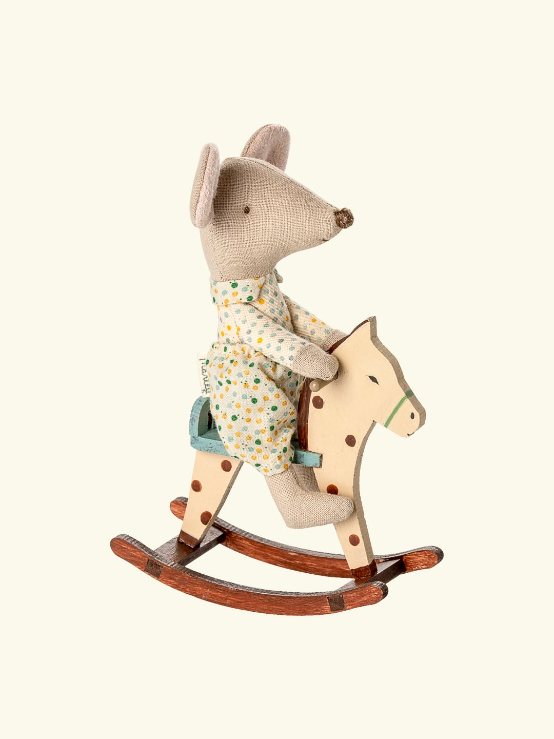 Maileg rocking horse, Maileg hiirte kiikhobu