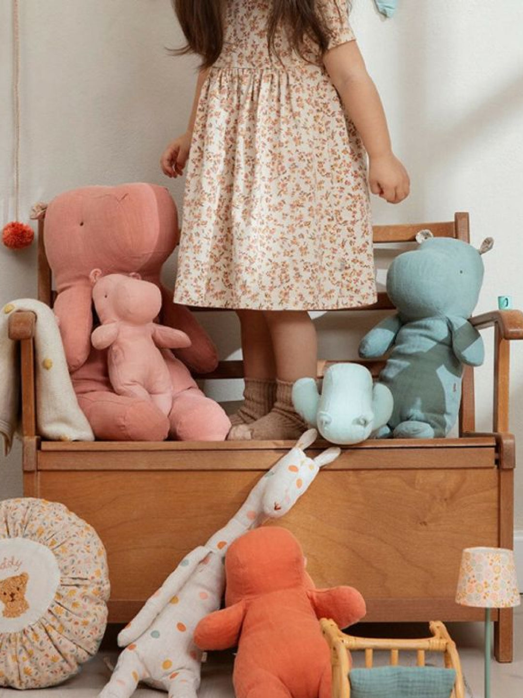 Maileg Safari Friends Small Hippo Soft Rose, Maileg safarisõbrad väike jõehobu roosa