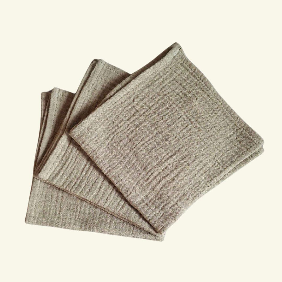 Babyluv Studio Muslin Cloth 3-Pack, Babyluv Studio musliinist marlilapp, 3-pakk, Matcha x 3