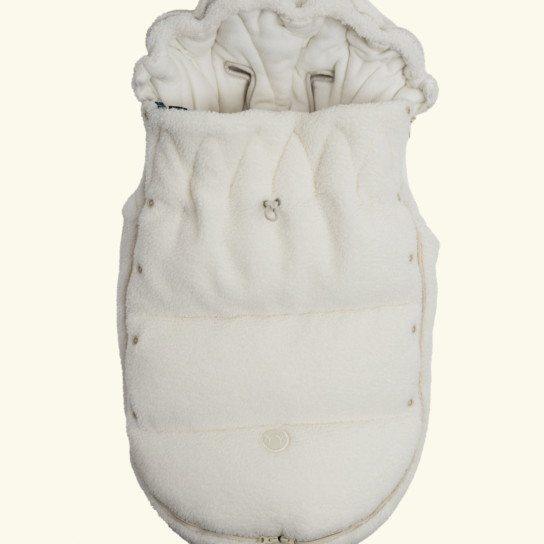 Najell universal Footmuff, Najell universaalne soojakott Sleepcarrier, kärule, Teddy White