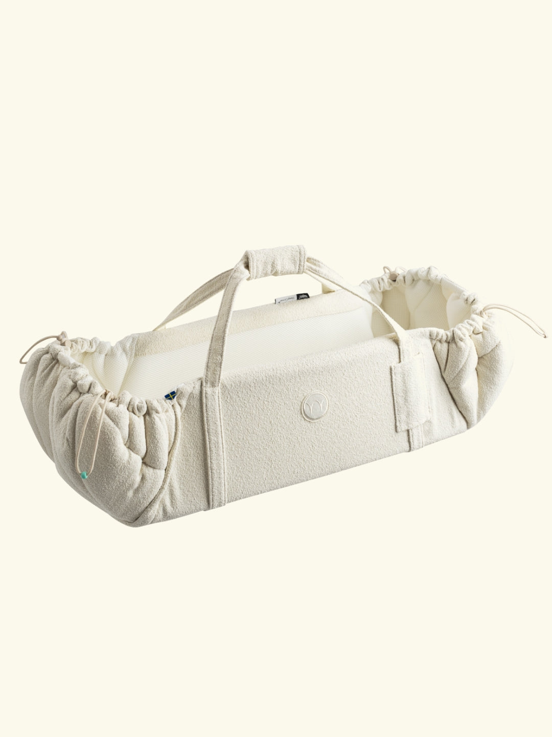 Najell Babynest SleepCarrier X - Oat Beige, Najell SleepCarrier X beebipesa, Boucle White