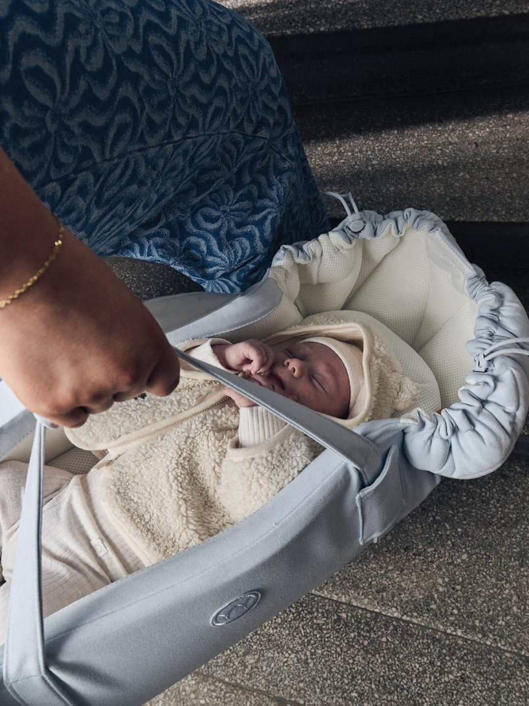 Najell Babynest SleepCarrier X - Sky Blue, Najell SleepCarrier X beebipesa, all-groups