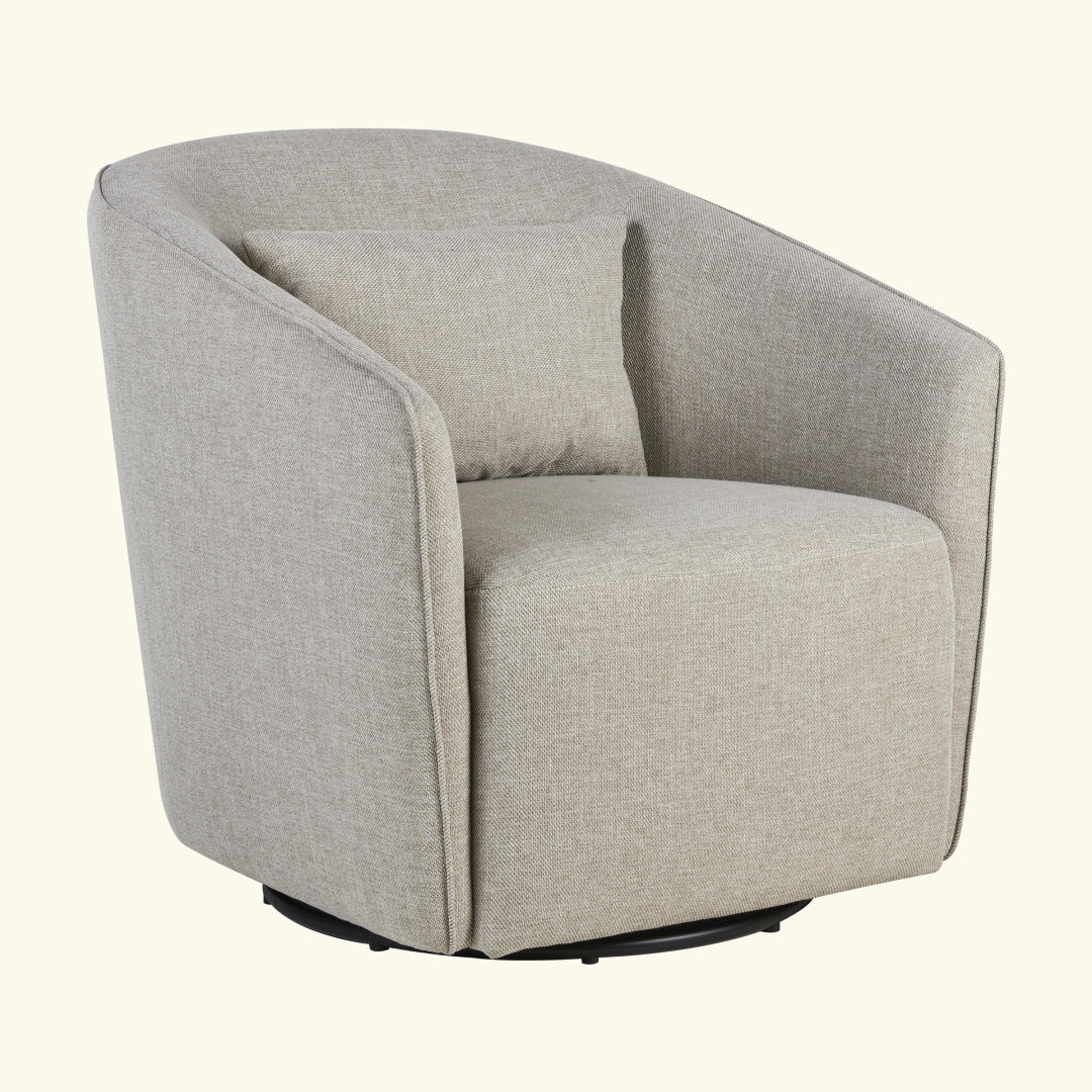 Quax Gomi Swivel & Gliding Chair, Quax Gomi pöörlev ja liikuv tugitool, Mohair Latte