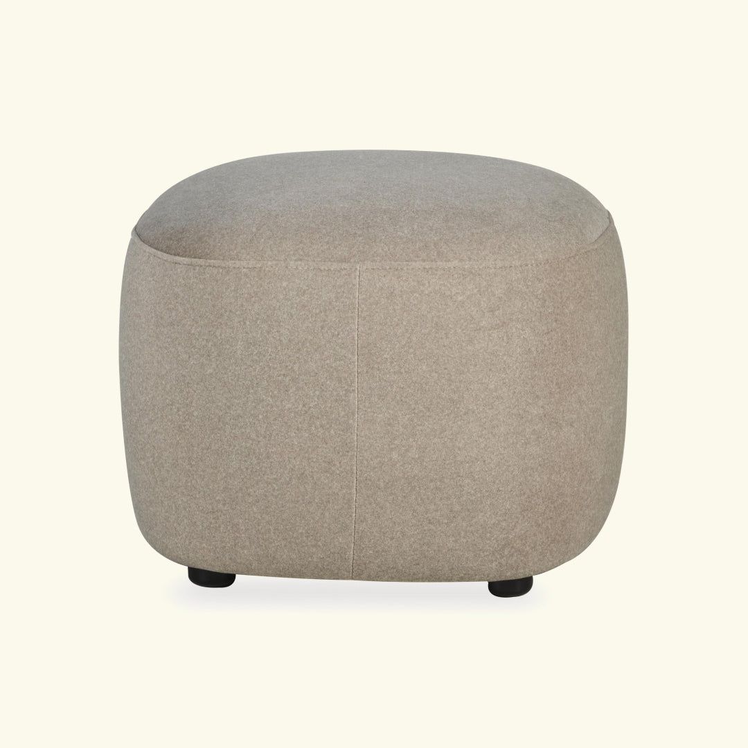Quax Gomi Swivel & Gliding Chair's Ottoman, Quax Gomi jalatugi, Mohair Latte