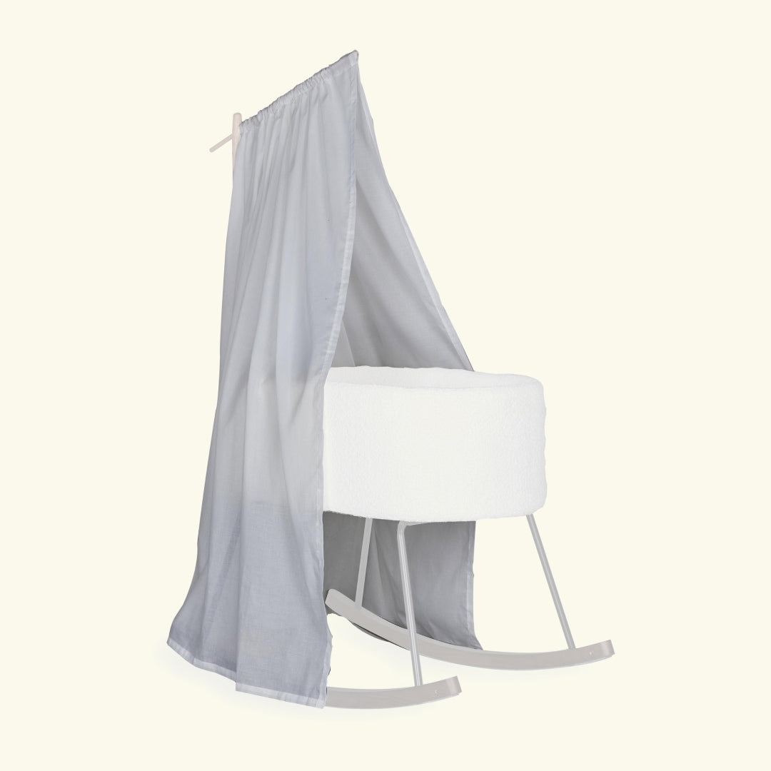Quax veil canopy for wooden stand, Quax baldahhiin, voodikardin, off-white