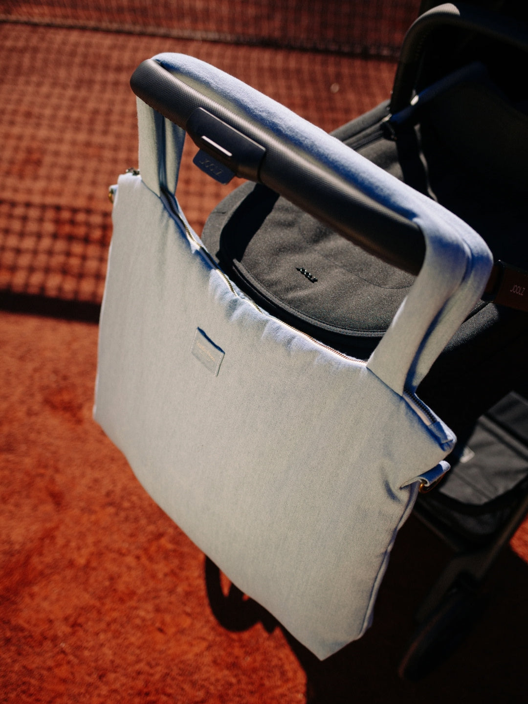 Studio Noos personalized diaper bag denim, personaliseeritud mähkmekott Denim, all-groups