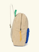 Studio Noos personalized midi backpack with front pocket Ecru/Cobalt, Studio Noos  tikitud nimega personaliseeritud seljakott Ecru/Cobalt, all-groups