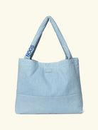 Studio Noos personalized mom-bag denim solid, Studio Noos personaliseeritud mom-bag, denim, dark blue, tumesinise kirjaga