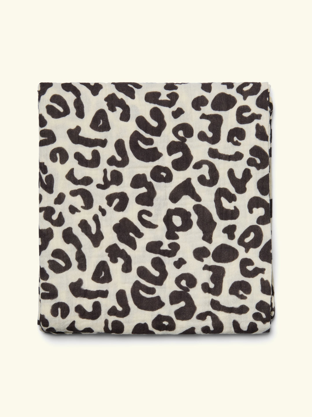 Studio Noos swaddle, muslin baby blanket, black and white Holy Cow, Studio Noos musliintekk, must-valge mustriga beebitekk