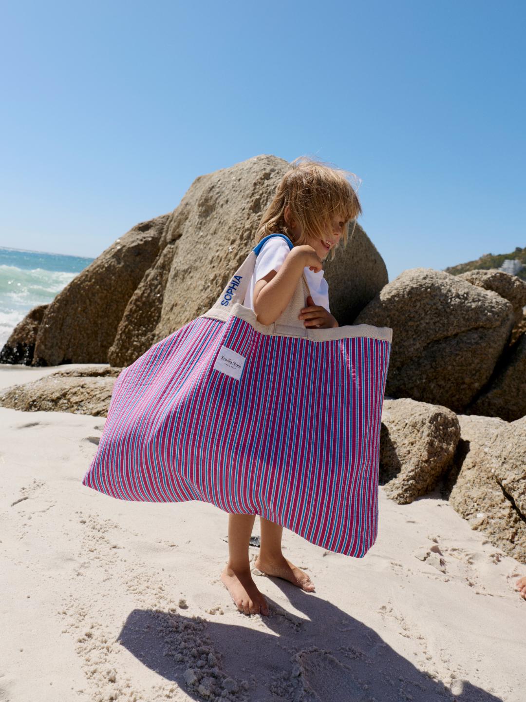 Studio Noos Poplin Striped Beach Bag, Studio Noos poplin rannakott, all-groups