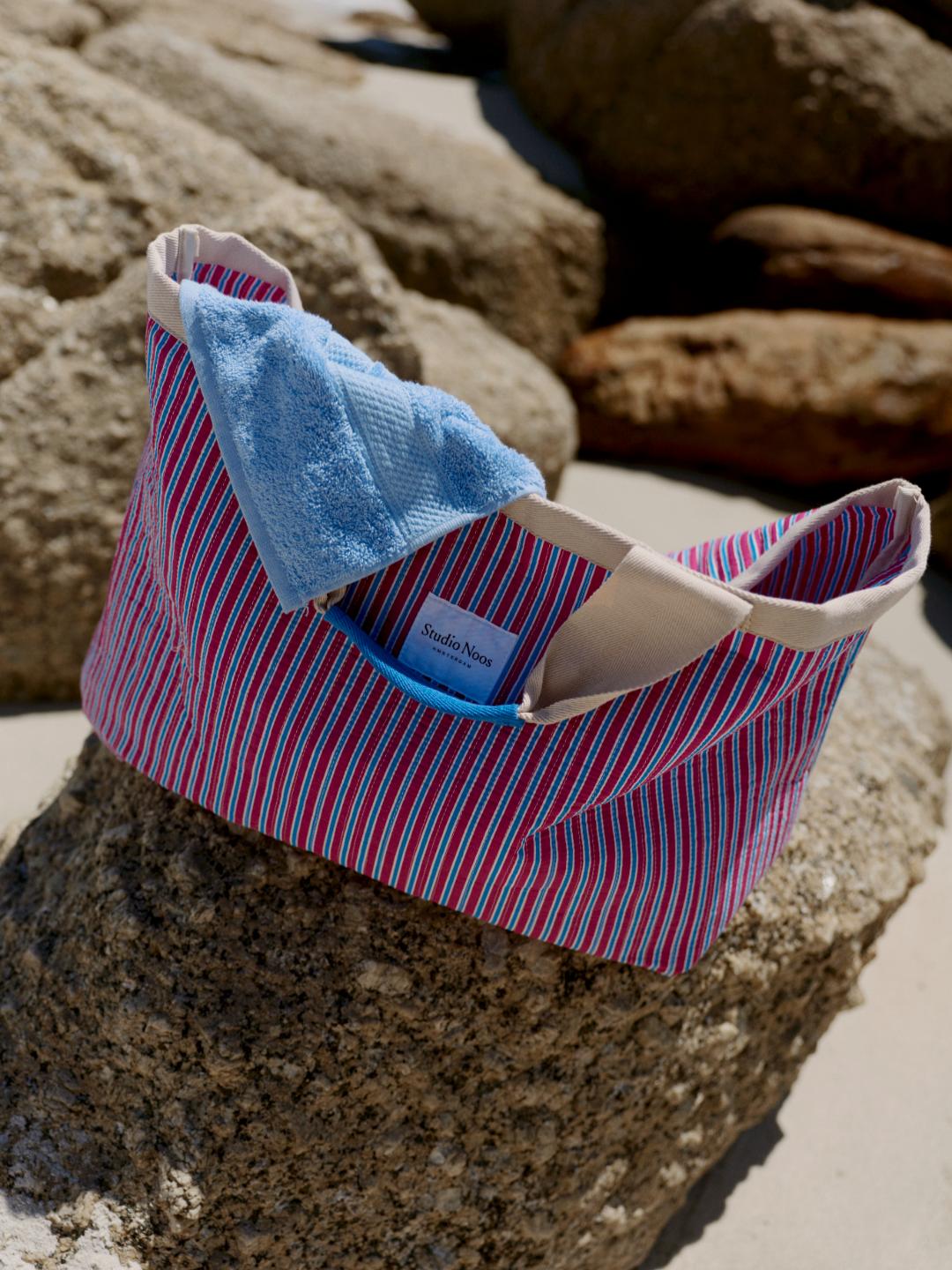 Studio Noos Poplin Striped Beach Bag, Studio Noos poplin rannakott, all-groups
