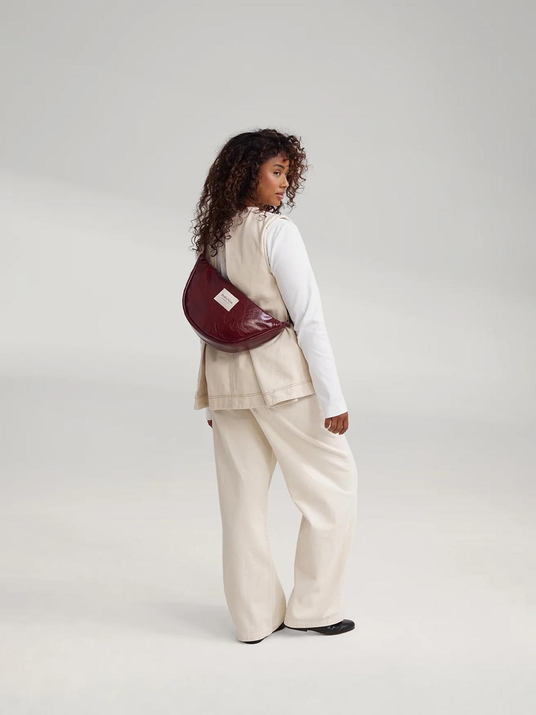 Studio Noos vegan leather fanny pack adult, Studio Noos vegannahast fanny pack, vöökott, õlakott, Burgundy, all-groups