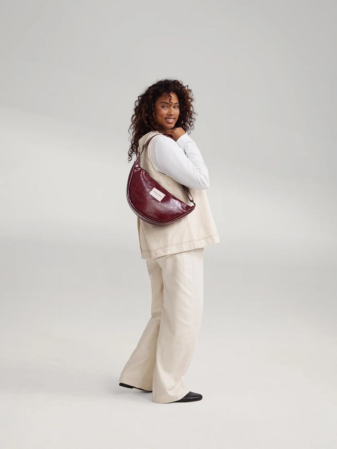 Studio Noos vegan leather fanny pack adult, Studio Noos vegannahast fanny pack, vöökott, õlakott, Burgundy, all-groups