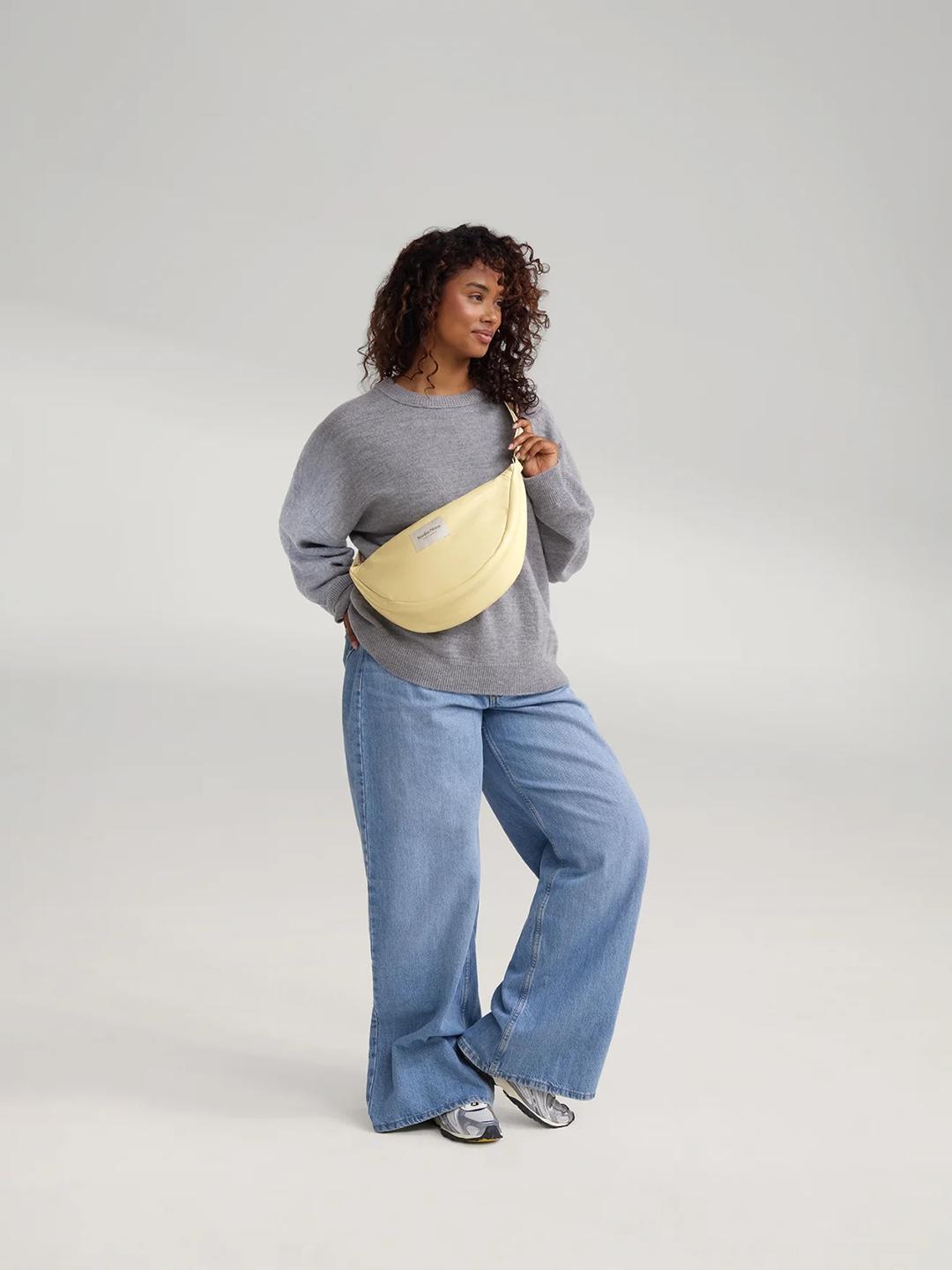 Studio Noos vegan leather fanny pack adult, Studio Noos vegannahast fanny pack, vöökott, õlakott, Butter yellow, kollane, all-groupsv