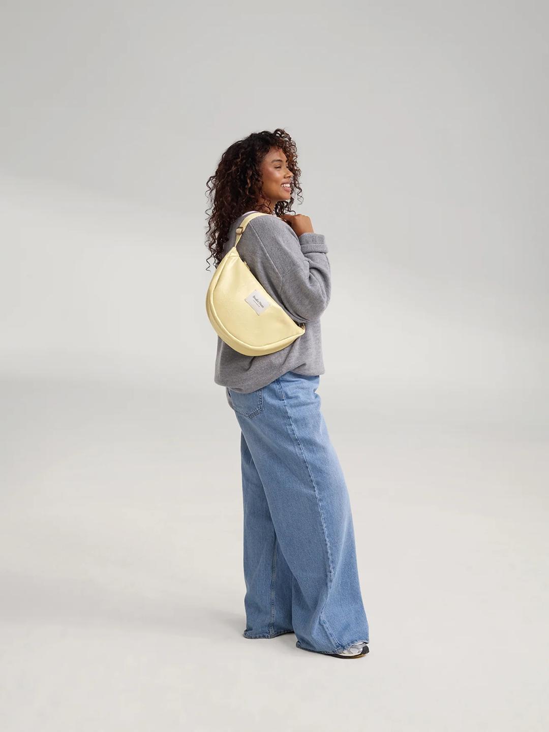 Studio Noos vegan leather fanny pack adult, Studio Noos vegannahast fanny pack, vöökott, õlakott, Butter yellow, kollane, all-groups