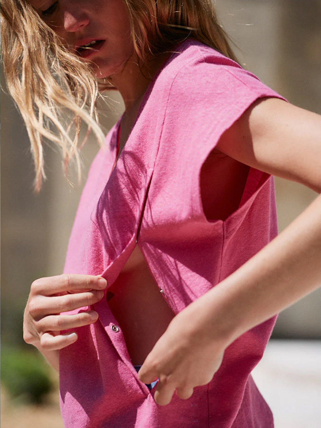 Tajinebanane Lin'declassable t-shirt, Tajinebanane imetamispluus roosa