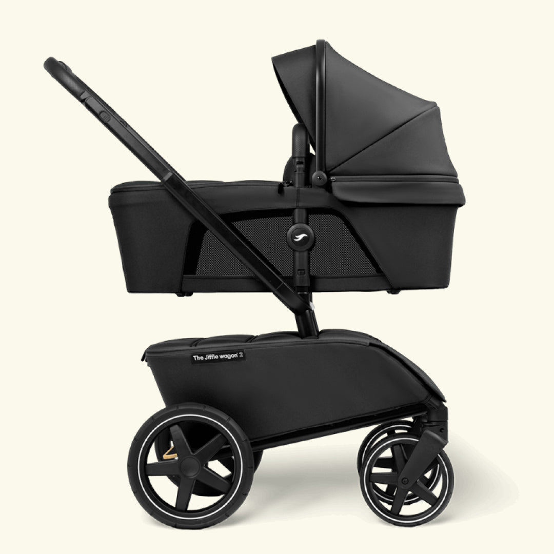 The Jiffle Wagon 6in1, The Jiffle Wagon 6in1 vankrikomplekt - lapsevanker, jalutuskäru, seisulaud, hoiukorv, järelveetav käru, kahe lapse käru