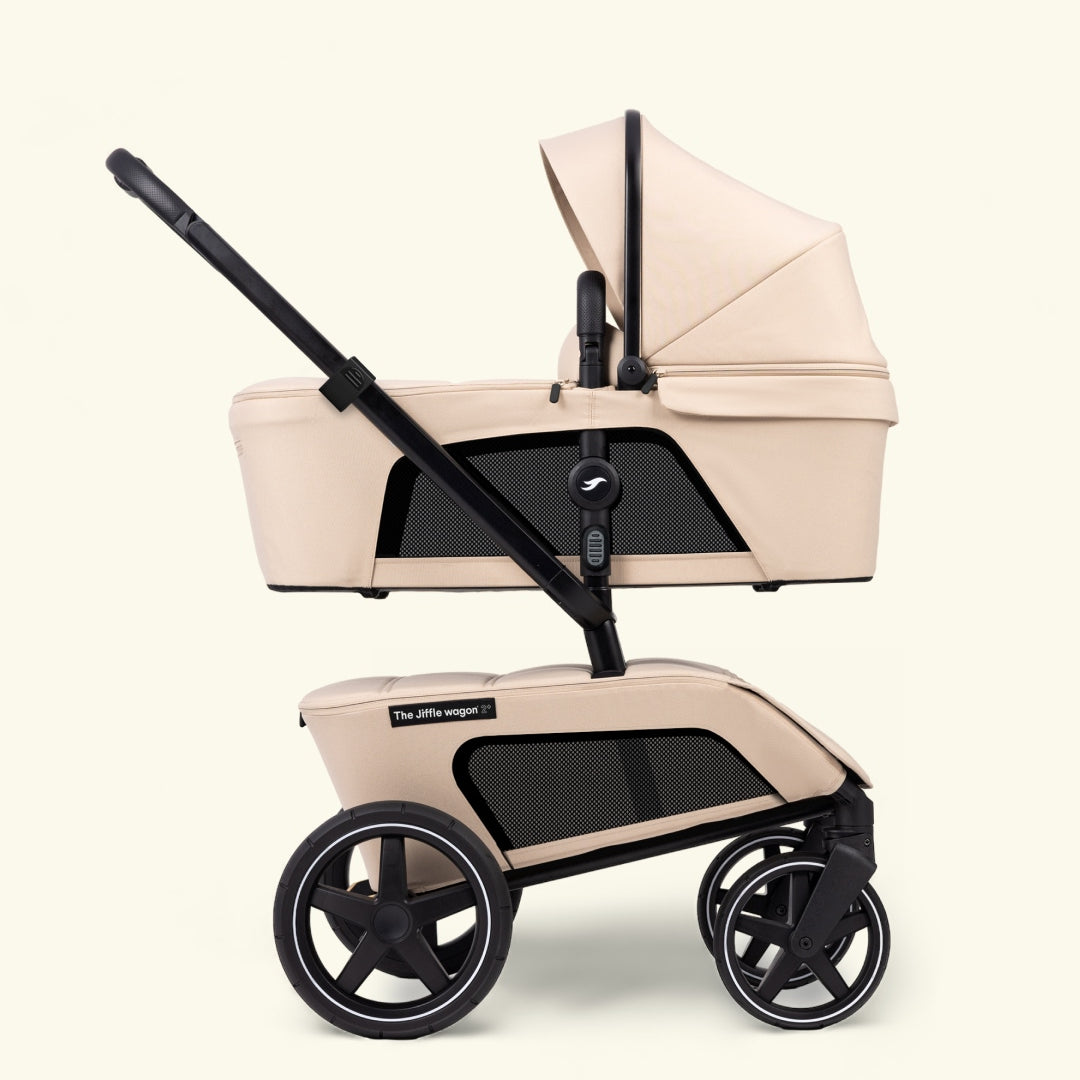 The Jiffle wagon 2+ Stroller Set Clay