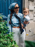 Wildride toddler swing carrier Indigo Stripes, Wildride väikelapse kandekott Indigo Stripes