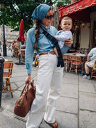 Wildride toddler swing carrier Indigo Stripes, Wildride väikelapse kandekott Indigo Stripes