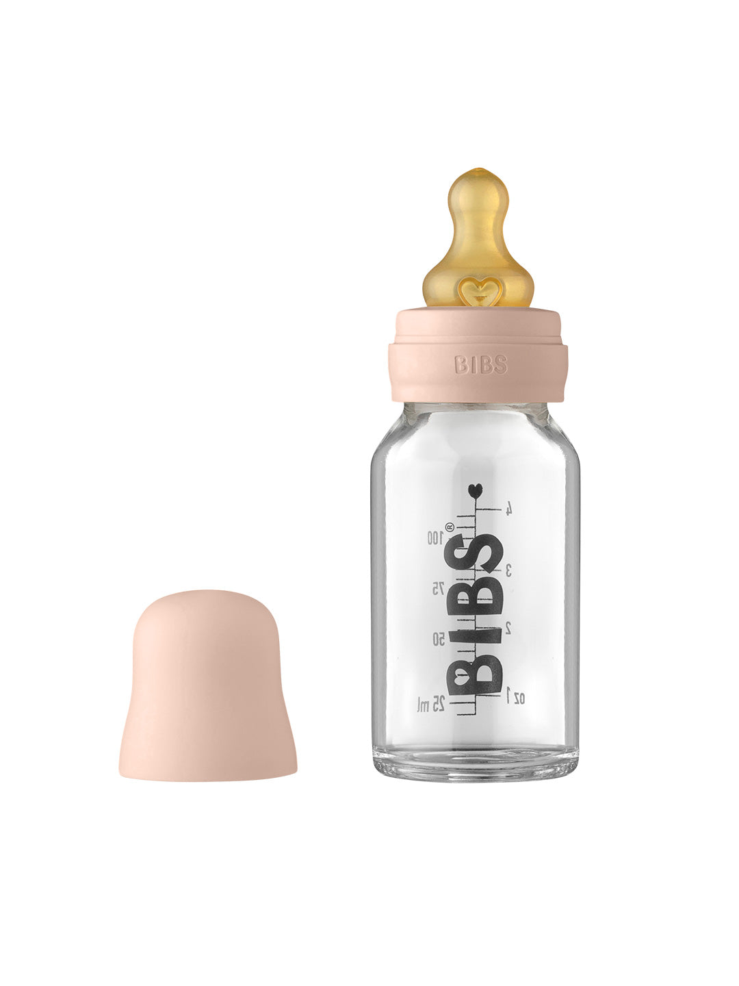 BIBS Baby Glass Bottle, BIBS klaasist lutipudel