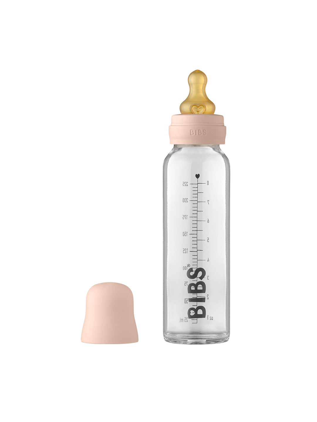 BIBS Baby Glass Bottle, BIBS klaasist lutipudel