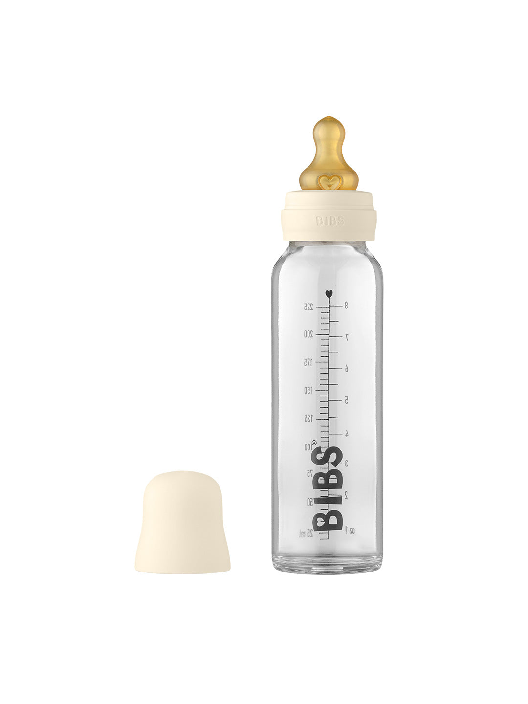 BIBS Baby Glass Bottle, BIBS klaasist lutipudel