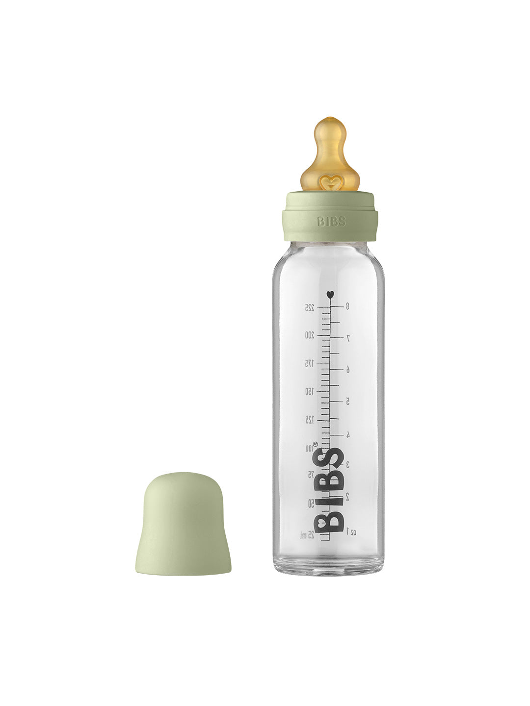 BIBS Baby Glass Bottle, BIBS klaasist lutipudel
