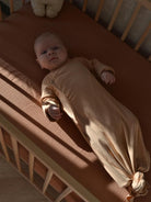 Babyluv Studio Bamboo Kimono Sleeping Gown Oceanside, Babyluv Studio bambusest beebi magamiskott Peachy beige