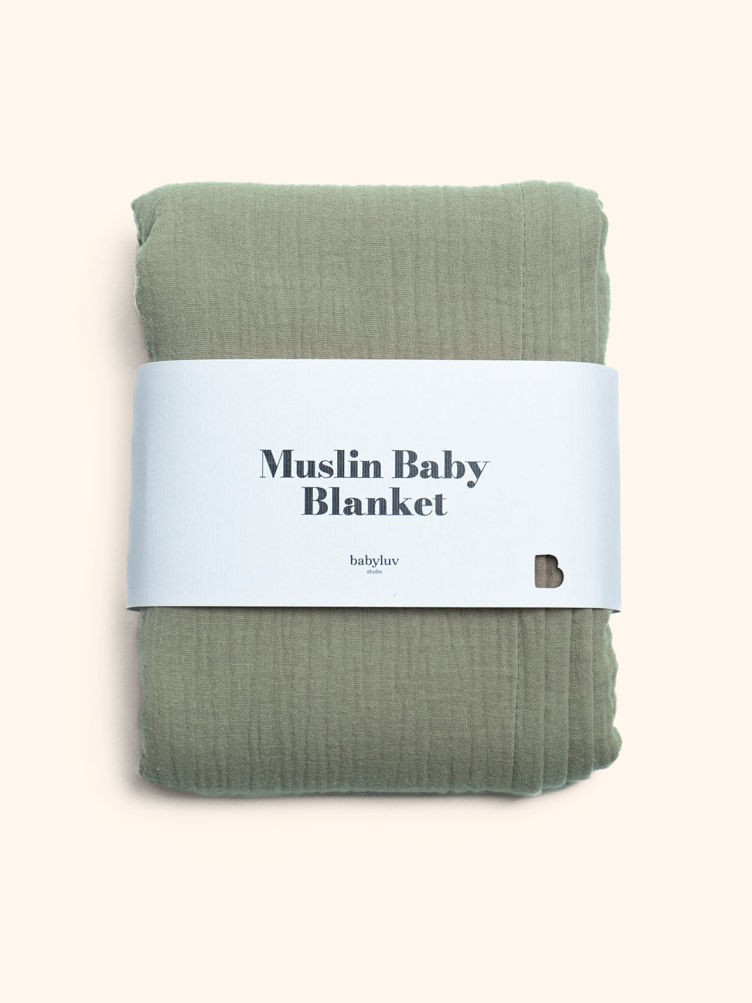 Babyluv Studio Muslin Baby Blanket, Babyluv Studio musliinist beebitekk, värv roheline, matcha