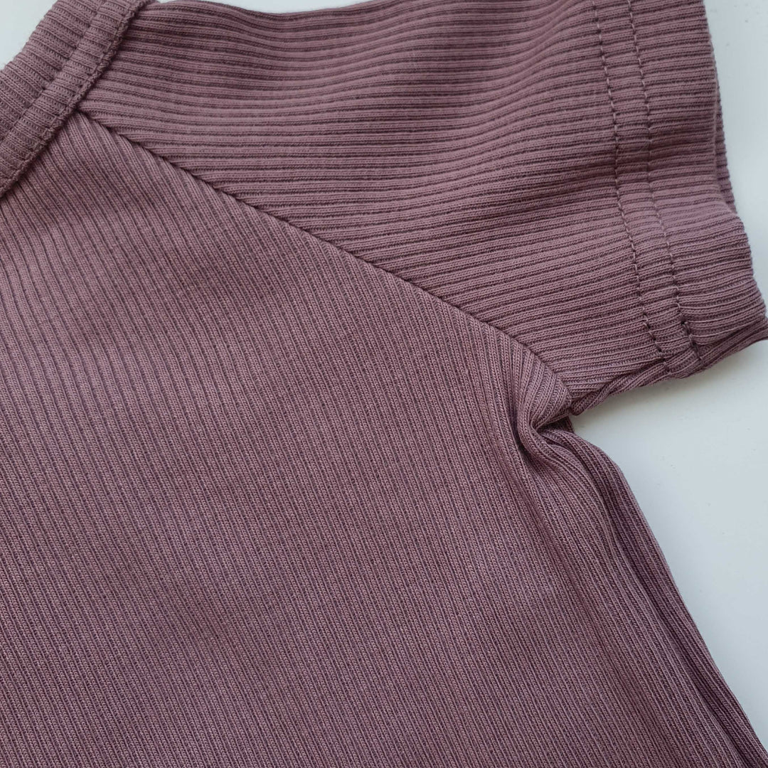 Babyluv Studio ribbed short sleeve wrap bodysuit, Babyluv Studio beebi lühikeste varrukatega hõlmikbodi