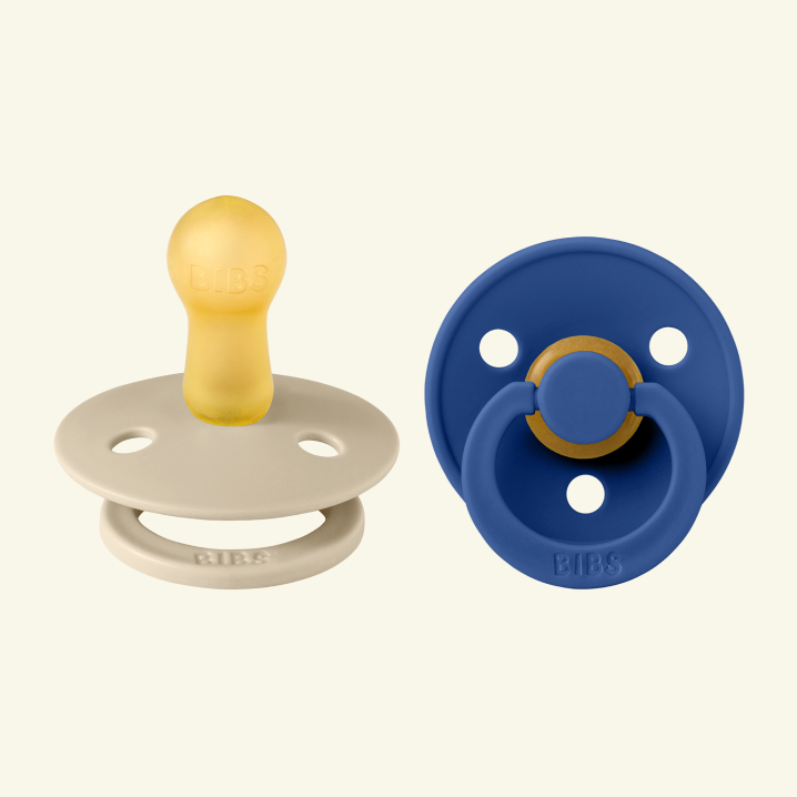 BIBS Colour Round pacifiers, BIBS Colour Round lutid, ümar kirsikujuline lutiots, looduslikust kummist lutid