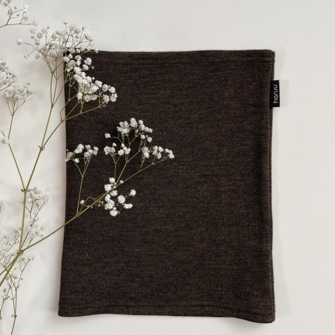 Haruu Merinowool Tube Scarf -  Kids, Haruu meriinovillane torusall lastele tumepruun