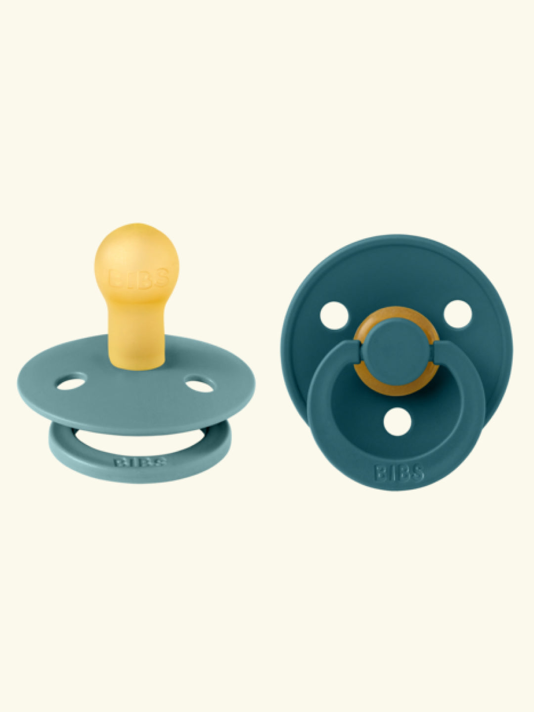 BIBS Colour Round pacifiers, BIBS Colour Round lutid, ümar kirsikujuline lutiots, looduslikust kummist lutid