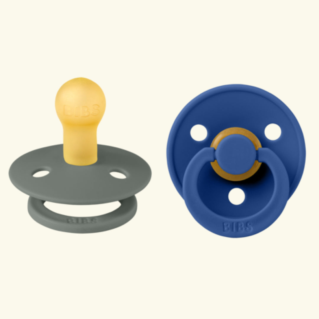 BIBS Colour Round pacifiers, BIBS Colour Round lutid, ümar kirsikujuline lutiots, looduslikust kummist lutid
