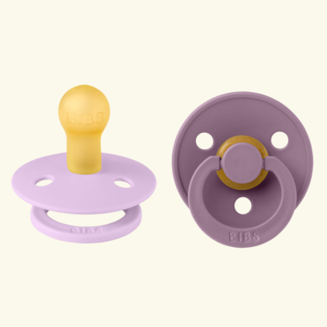 BIBS Colour Round pacifiers, BIBS Colour Round lutid, ümar kirsikujuline lutiots, looduslikust kummist lutid