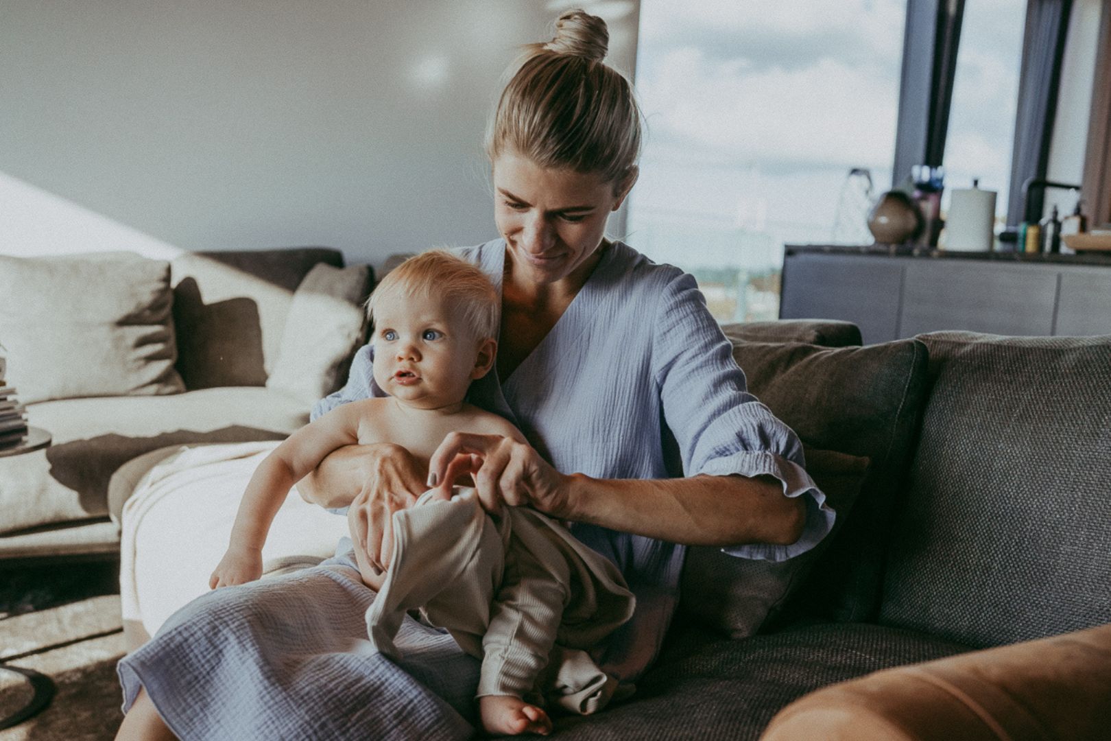 Babyluv Studio mom collection, muslin mom dress