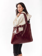 Studio Noos vegan leather mom bag, Studio Noos vegannahast mom-bag, Burgundy, all-groups