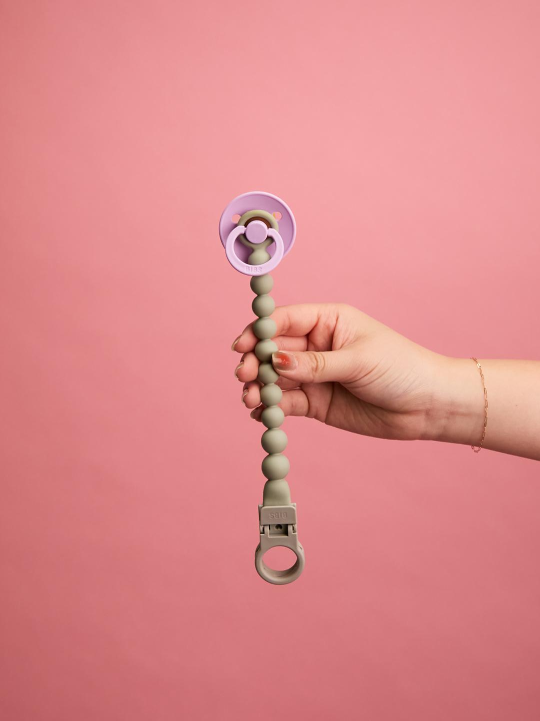 BIBS pacifier clip beaded, BIBS lutikett helmestega, pärlitega, all-groups
