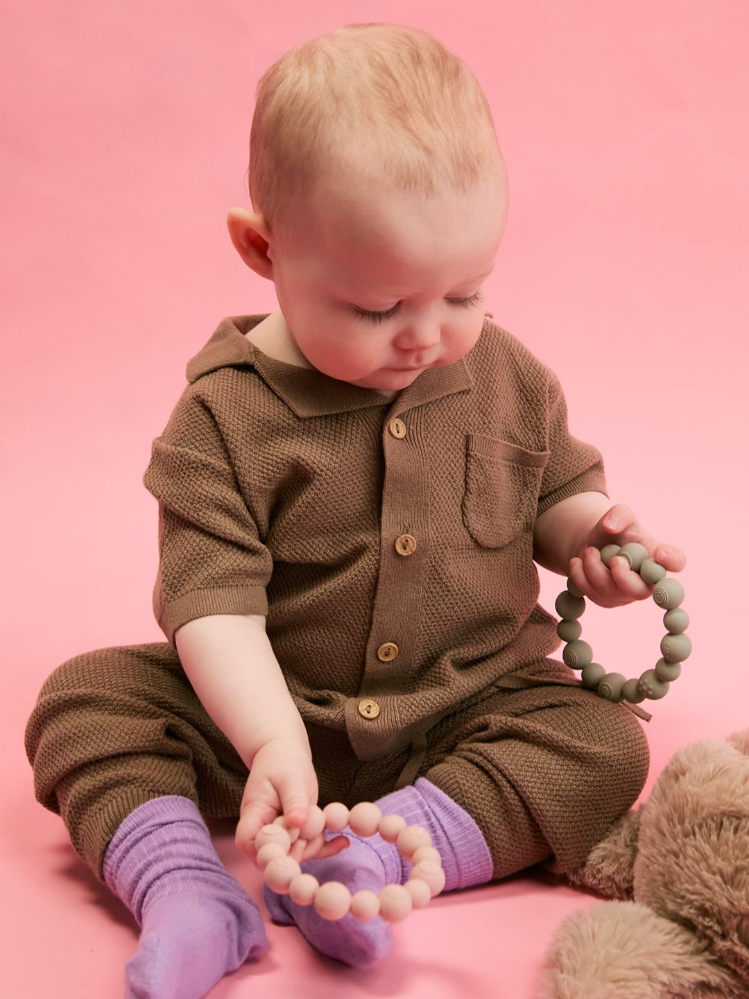 BIBS teething ring beaded, BIBS närimisrõngas närimislelu helmestega, pärlitega, all-groups