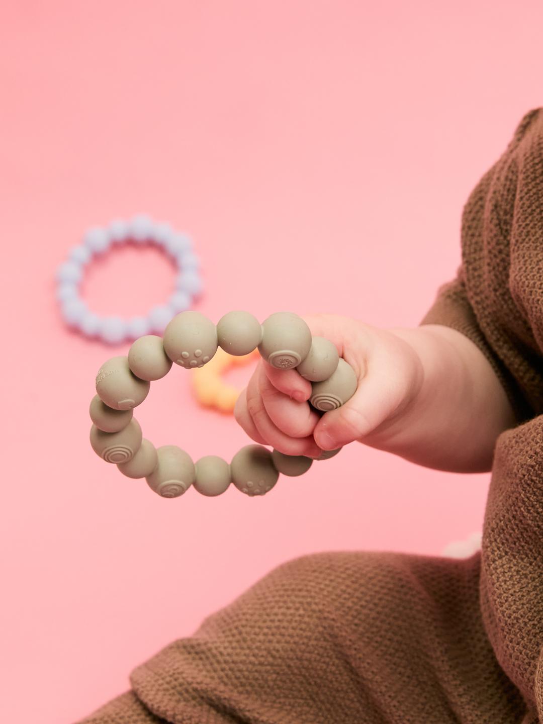 BIBS teething ring beaded, BIBS närimisrõngas närimislelu helmestega, pärlitega, all-groups