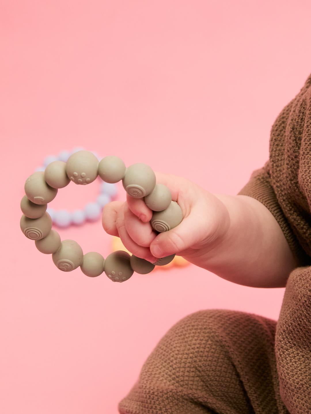 BIBS teething ring beaded, BIBS närimisrõngas närimislelu helmestega, pärlitega, all-groups