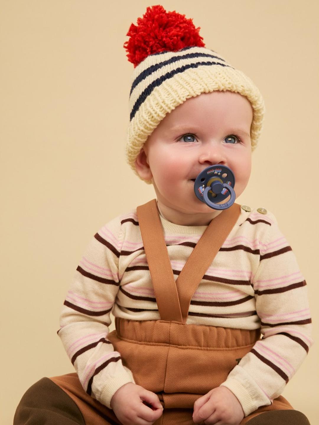Bibs Colour Round Pacifier Holiday Collection, Train, BIBS Colour Round kirsikujulised ümmargused lutid, rong, all-groups