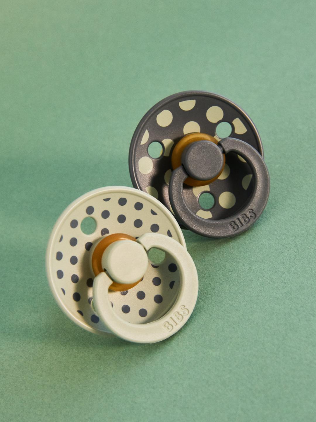 BIBS Studio Collection Colour Roudn Pacifiers Polka Dot, BIBS Studio Polka Dot kollektsioon, kirsikujulised lutid, all-groups