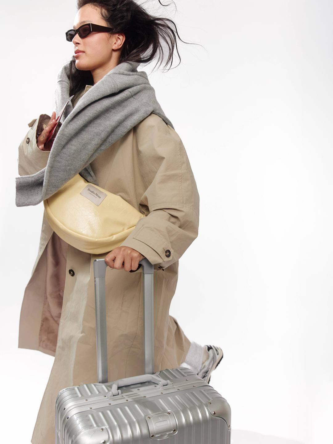 Studio Noos vegan leather fanny pack adult, Studio Noos vegannahast fanny pack, vöökott, õlakott, Butter yellow, kollane, all-groups