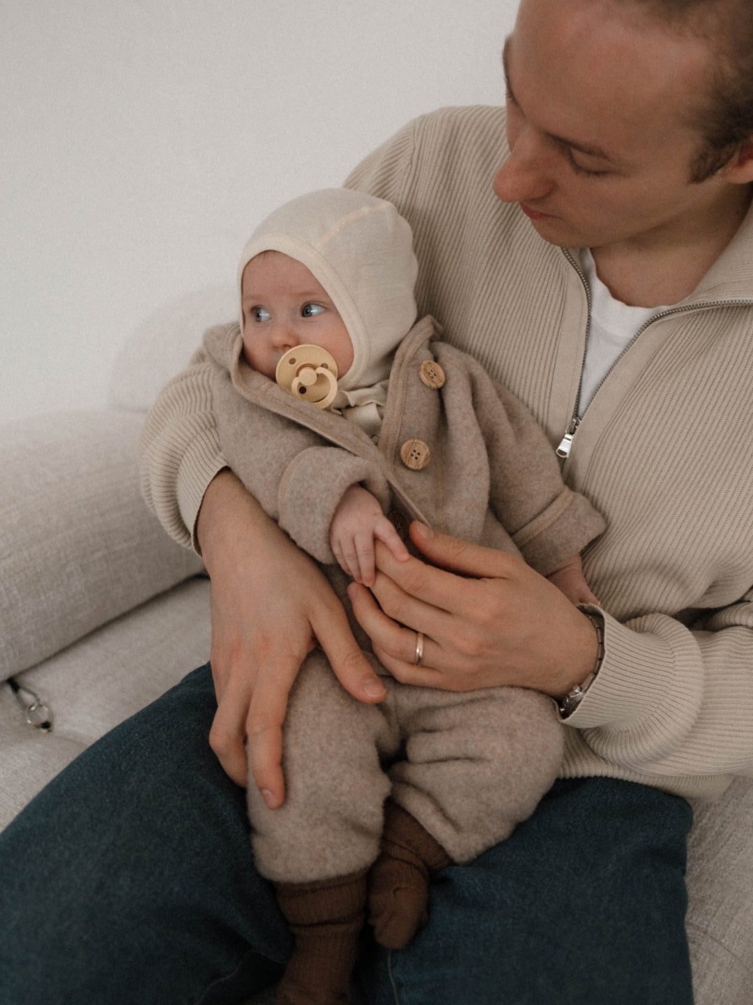 Babyluv Studio merino wool collections - merino wool jacket and pants, merino silk balaclava. Meriinovillane jakk ja püksid, siidivillane tuukrimüts