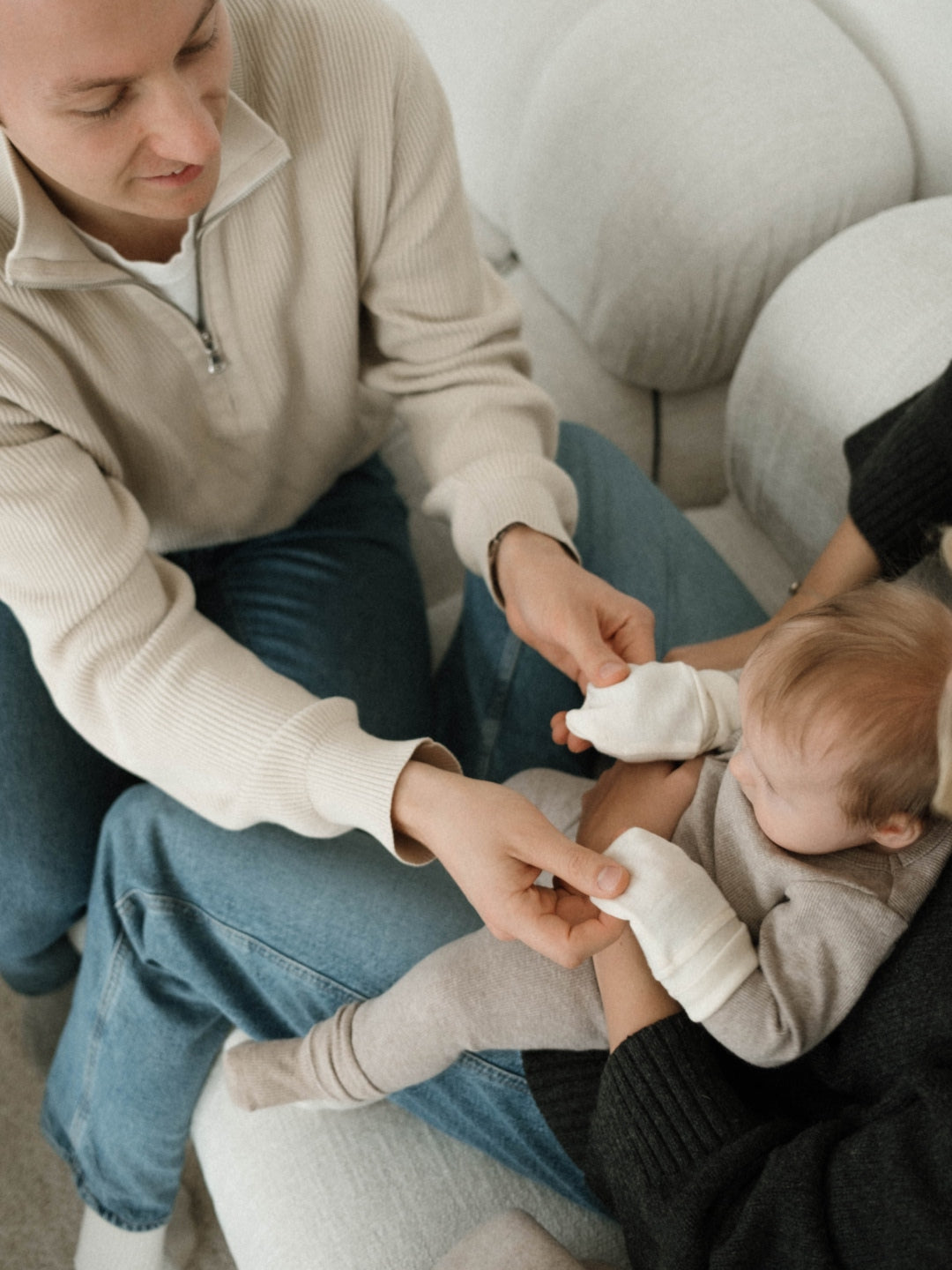 Babyluv Studio merino silk mittens, Babyluv Studio siidivillased beebikindad