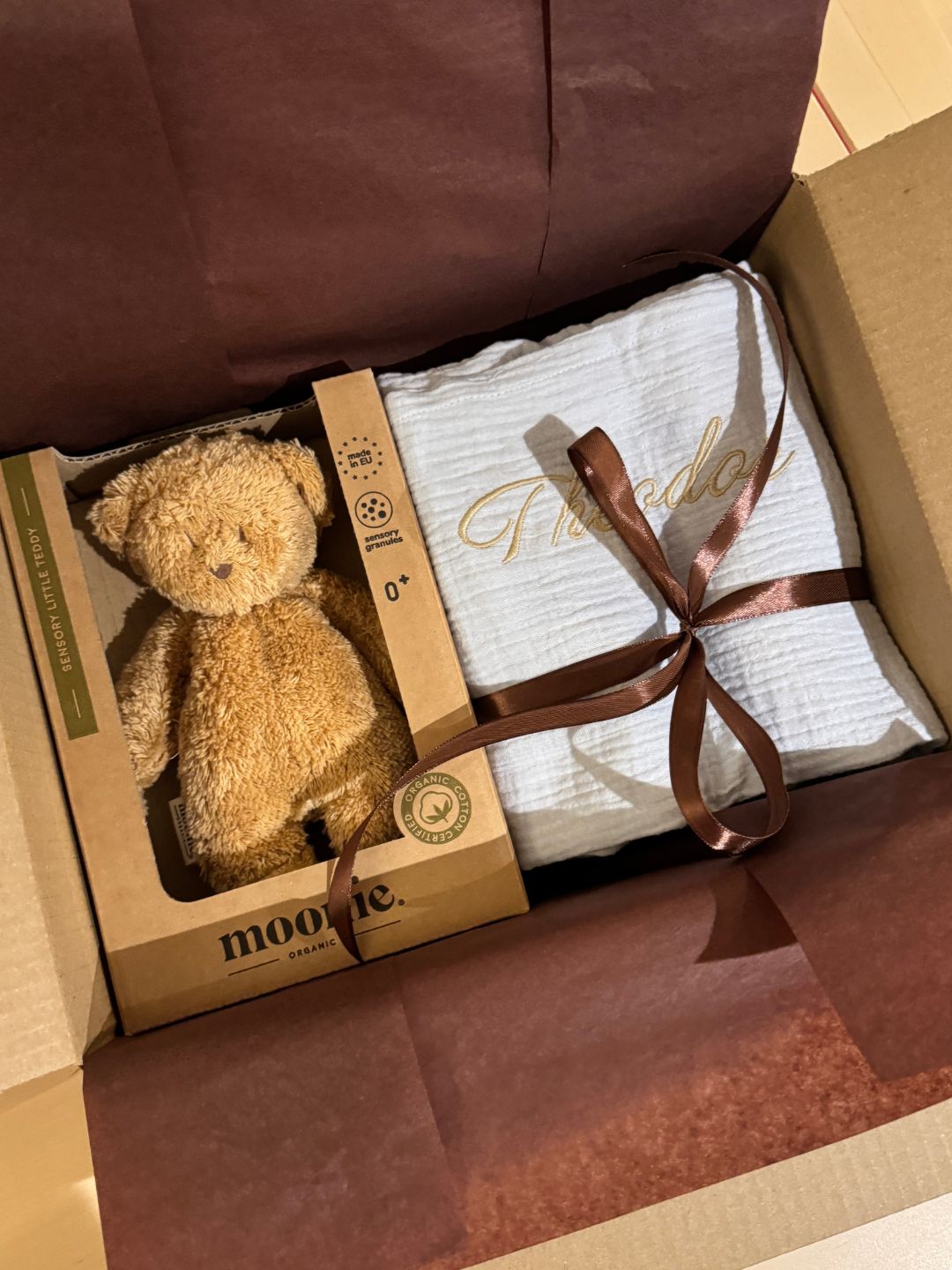 Personalize Babyluv Studio muslin baby blanket, nimeline musliinist beebitekk, pesonaliseeritud musliintekk, tikitud nimega beebitekk, all-groups