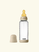 BIBS baby glass bottle glow, BIBS pimedas helendav klaasist lutipudel